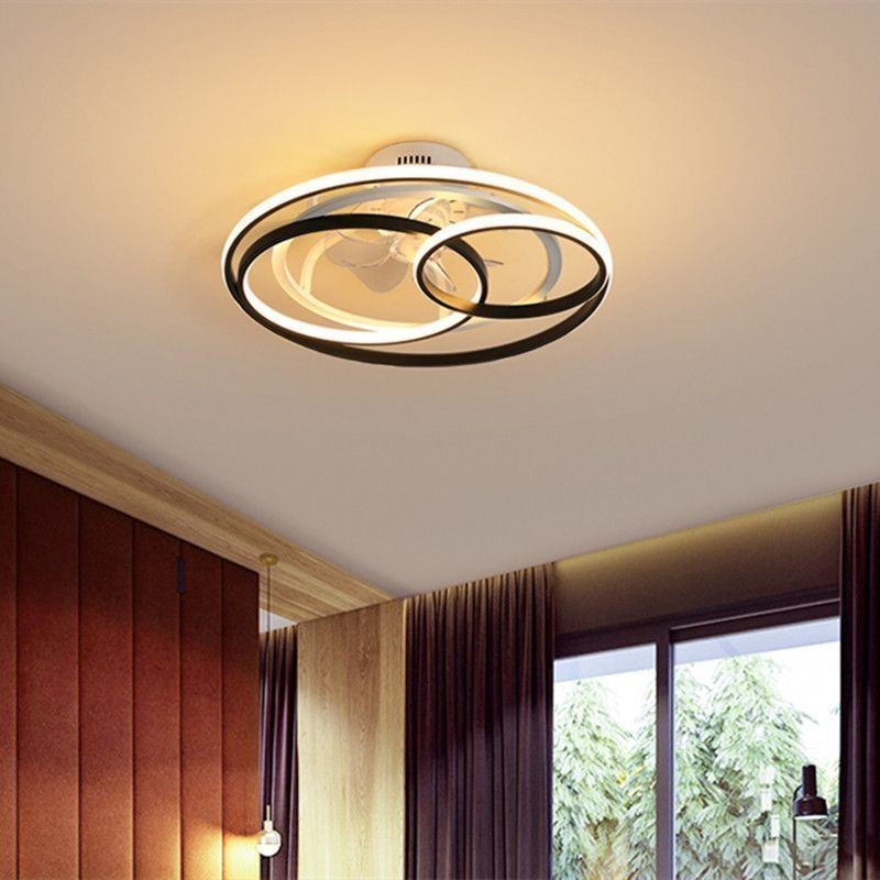 Modern mennyezeti lámpák körgyűrűk tervező mennyezeti ventilátor