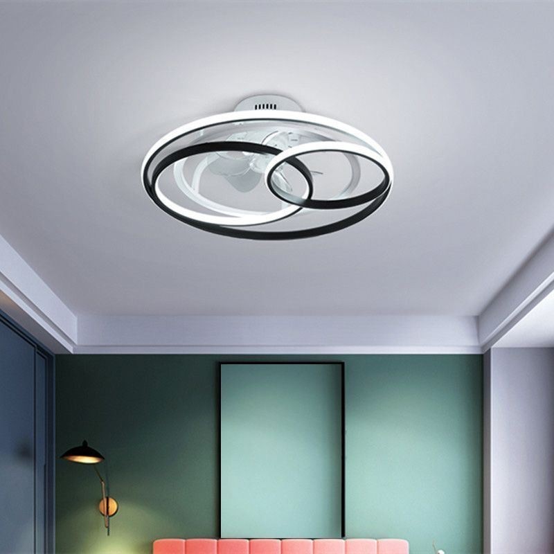 Modern mennyezeti lámpák körgyűrűk tervező mennyezeti ventilátor