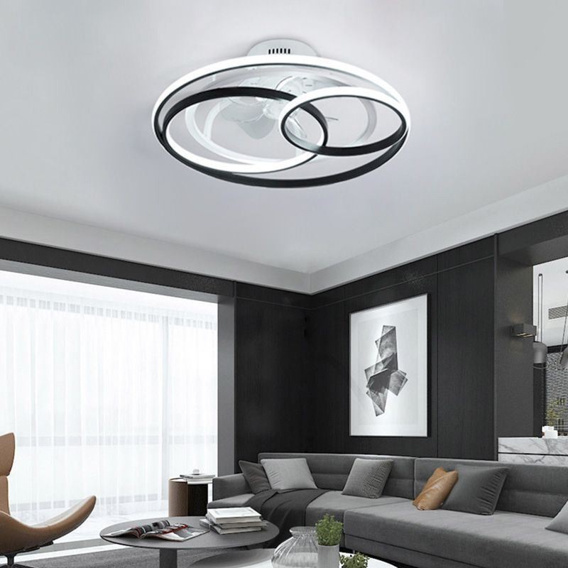 Modern mennyezeti lámpák körgyűrűk tervező mennyezeti ventilátor