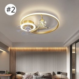 Mennyezeti ventilátor Lights Decor ventilátor lámpával akril