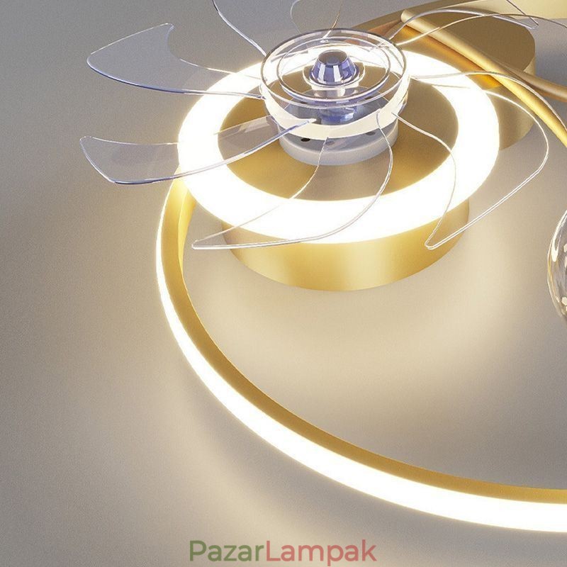 Mennyezeti ventilátor Lights Decor ventilátor lámpával akril