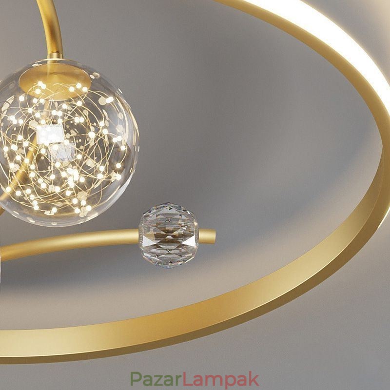 Mennyezeti ventilátor Lights Decor ventilátor lámpával akril