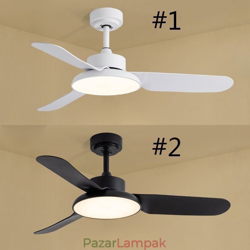 Inverteres ventilátor lámpa Modern minimalista mennyezeti ventilátor lámpa
