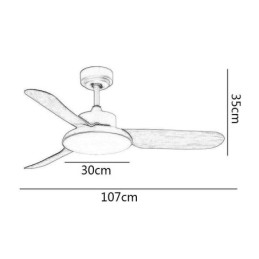Inverteres ventilátor lámpa Modern minimalista mennyezeti ventilátor lámpa