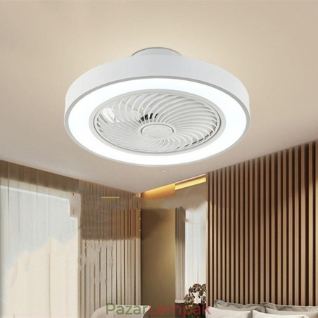 Modern mennyezeti ventilátor lámpák távirányítós akril kerek mennyezeti lámpával Modern mennyezeti ventilátor lámpák távirányítós akril kerek mennyezeti lámpával