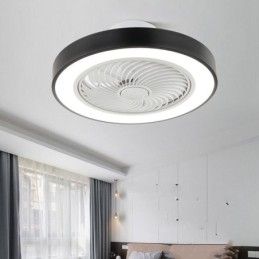 Modern mennyezeti ventilátor lámpák távirányítós akril kerek mennyezeti lámpával