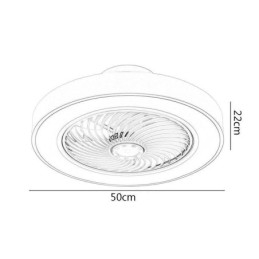 Modern mennyezeti ventilátor lámpák távirányítós akril kerek mennyezeti lámpával