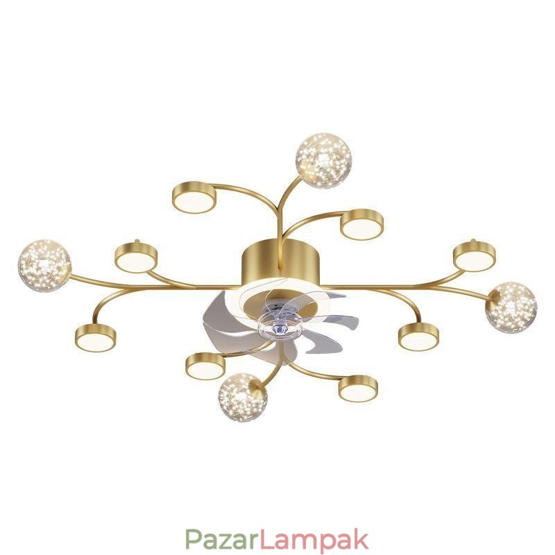 Kreatív ventilátor mennyezeti lámpa mennyezeti csillár