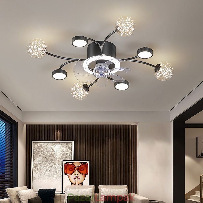 Kreatív ventilátor mennyezeti lámpa mennyezeti csillár