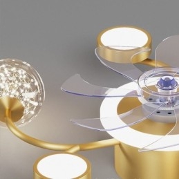 Kreatív ventilátor mennyezeti lámpa mennyezeti csillár
