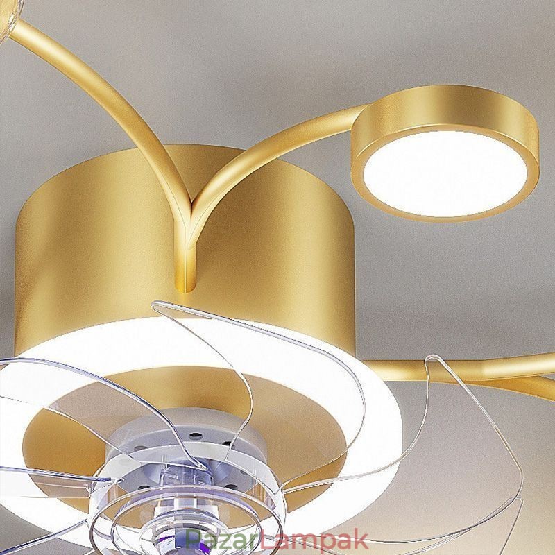 Kreatív ventilátor mennyezeti lámpa mennyezeti csillár