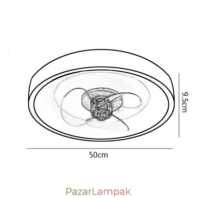 Modern inverteres mennyezeti ventilátor világítással Távirányítós mennyezeti lámpa ventilátor lámpa