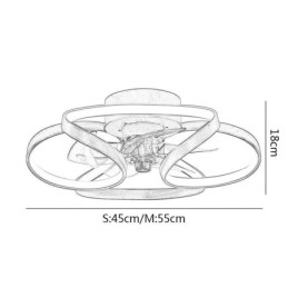 Egyedi mennyezeti ventilátor és könnyű, modern mennyezeti ventilátor lámpákkal