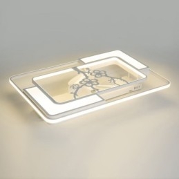 Modern téglalap alakú mennyezeti ventilátor lámpatestek