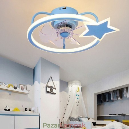 Rajzfilm mennyezeti ventilátor fényű kreatív mennyezeti lámpa gyerekeknek Rajzfilm mennyezeti ventilátor fényű kreatív mennyezeti lámpa gyerekeknek