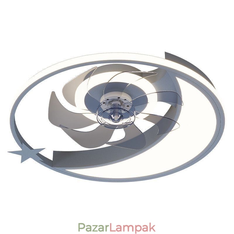 Hold mennyezeti ventilátor fény Kreativitás mennyezeti lámpa