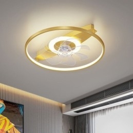 Modern mennyezeti ventilátor világítással Távirányítós szellőzőlámpa