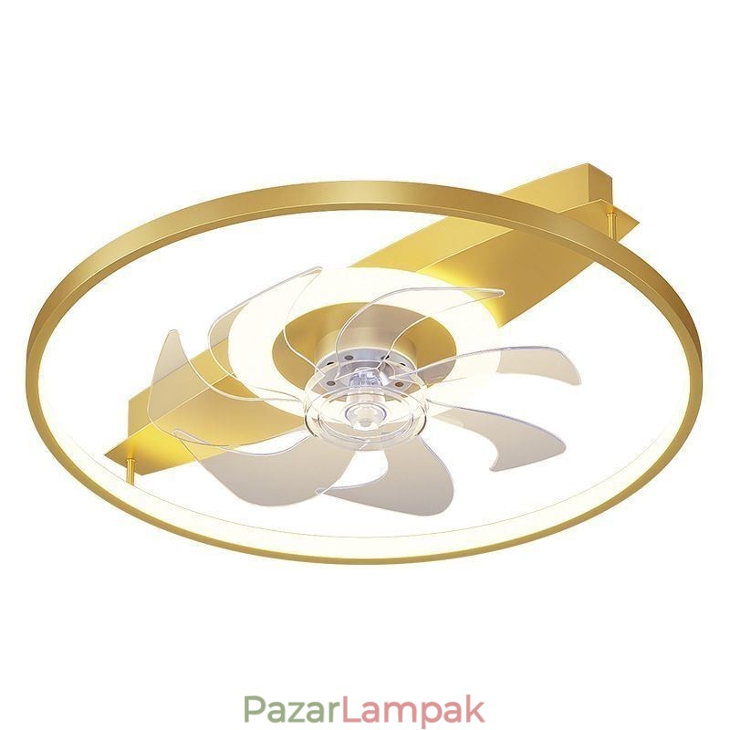 Modern mennyezeti ventilátor világítással Távirányítós szellőzőlámpa