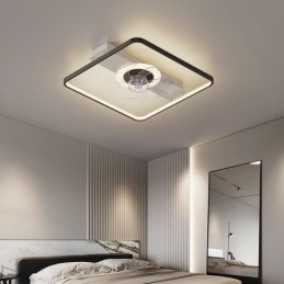 Modern mennyezeti ventilátor világítással Távirányítós szellőzőlámpa