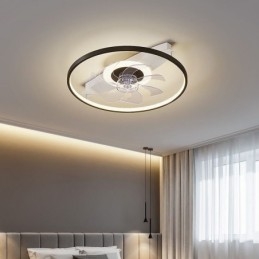 Modern mennyezeti ventilátor világítással Távirányítós szellőzőlámpa