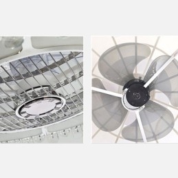 Kristály mennyezeti ventilátor fény arany kerek mennyezeti lámpa
