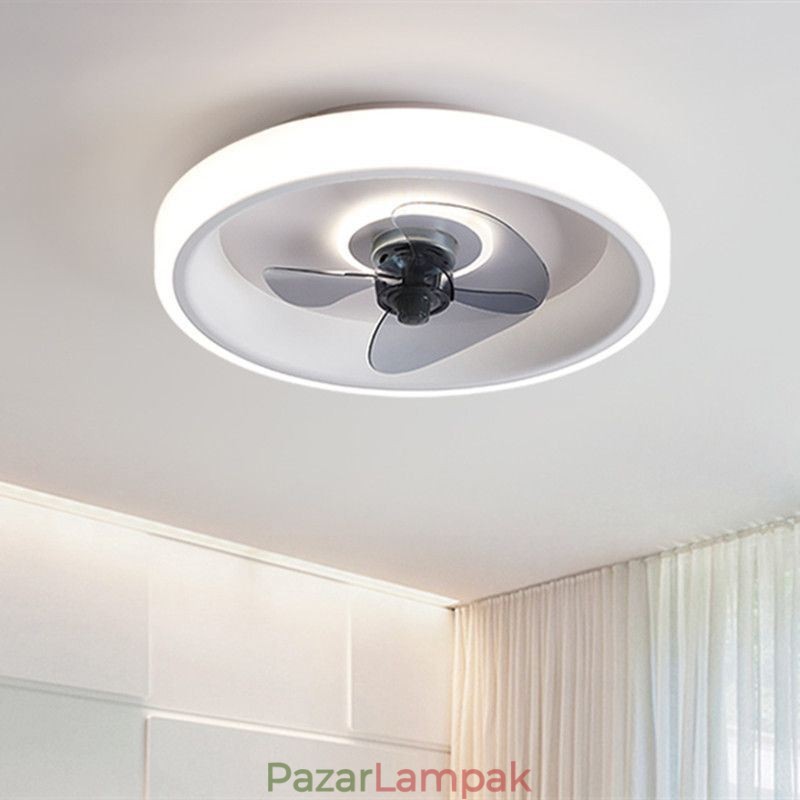 Modern mennyezeti ventilátor világítással Távirányítós mennyezeti lámpaventilátor
