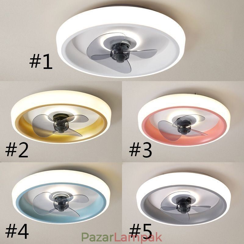 Modern mennyezeti ventilátor világítással Távirányítós mennyezeti lámpaventilátor