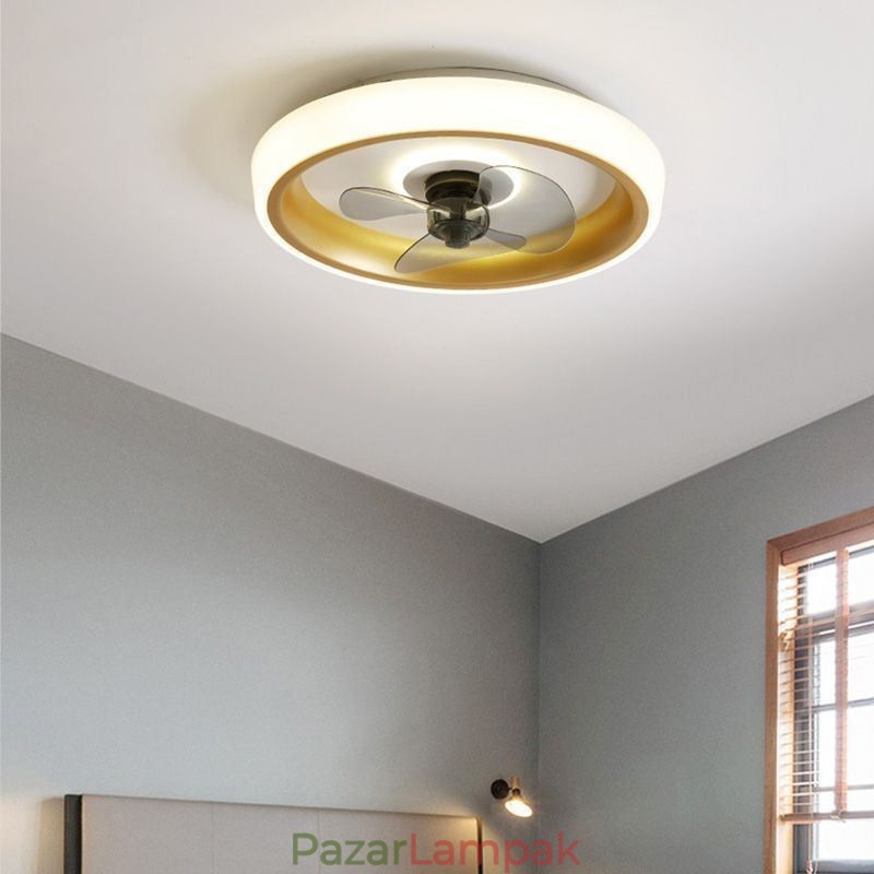 Modern mennyezeti ventilátor világítással Távirányítós mennyezeti lámpaventilátor