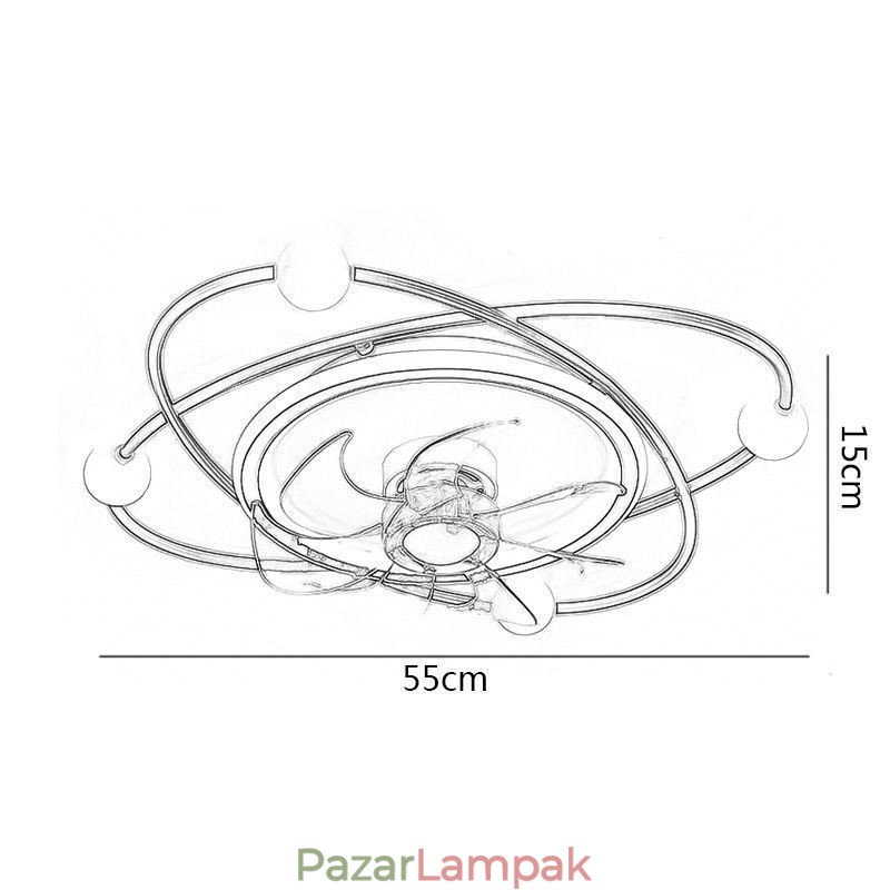 Modern mennyezeti ventilátorok Beltéri világítás Étkező