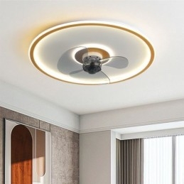 Macaron mennyezeti ventilátor lámpa távirányító Decor Ventilateur