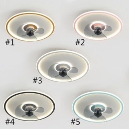 Macaron mennyezeti ventilátor lámpa távirányító Decor Ventilateur