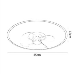Macaron mennyezeti ventilátor lámpa távirányító Decor Ventilateur