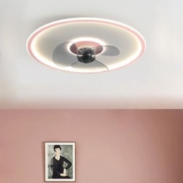 Macaron mennyezeti ventilátor lámpa távirányító Decor Ventilateur