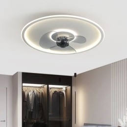 Macaron mennyezeti ventilátor lámpa távirányító Decor Ventilateur