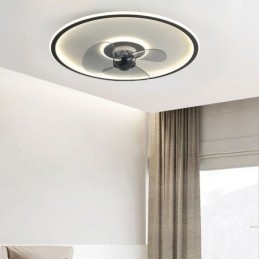 Macaron mennyezeti ventilátor lámpa távirányító Decor Ventilateur