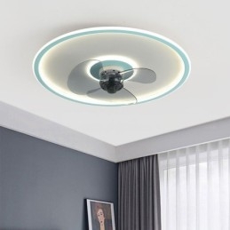 Macaron mennyezeti ventilátor lámpa távirányító Decor Ventilateur