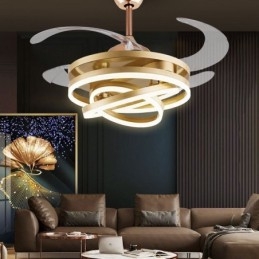 Kreatív inverteres ventilátor csillár ventilátor lámpa