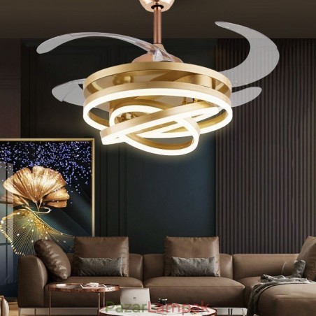 Kreatív inverteres ventilátor csillár ventilátor lámpa Kreatív inverteres ventilátor csillár ventilátor lámpa
