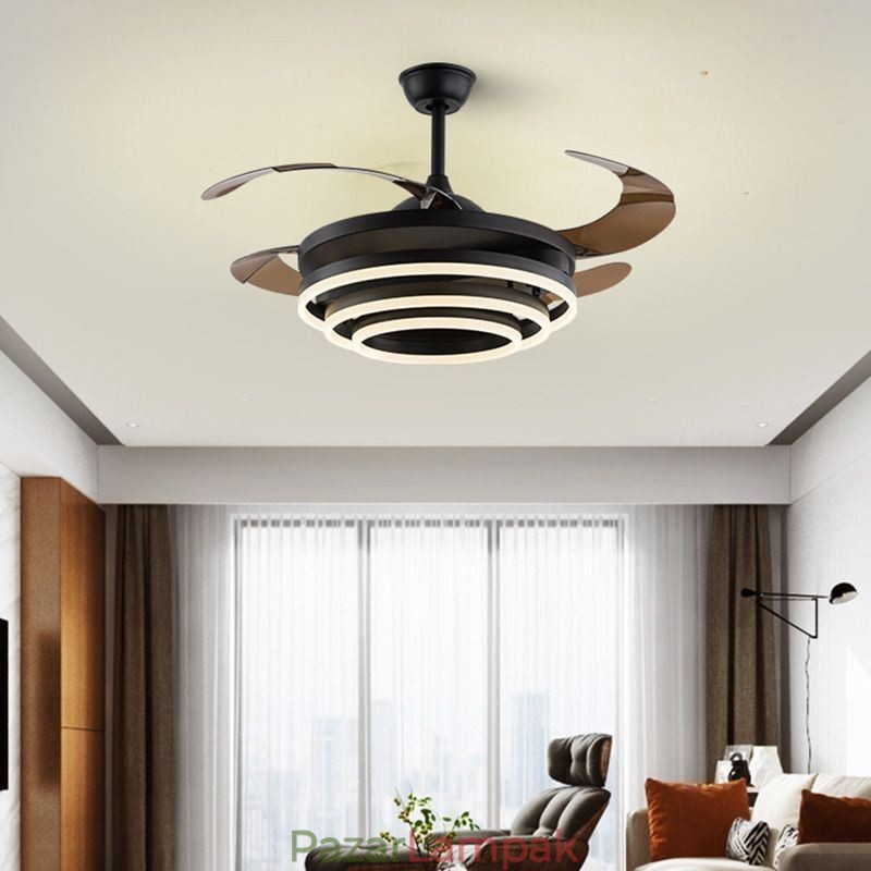 Kreatív inverteres ventilátor csillár ventilátor lámpa