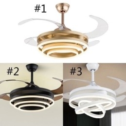Kreatív inverteres ventilátor csillár ventilátor lámpa
