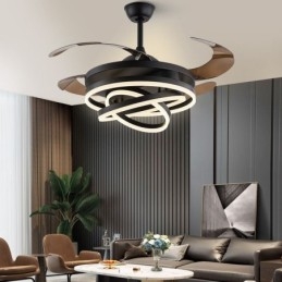 Kreatív inverteres ventilátor csillár ventilátor lámpa