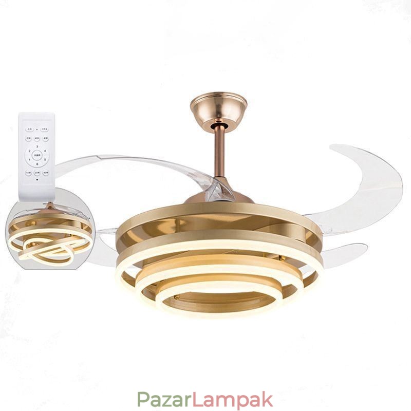 Kreatív inverteres ventilátor csillár ventilátor lámpa