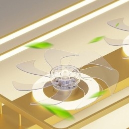 Modern süllyesztett mennyezeti ventilátor világítással, távirányítóval