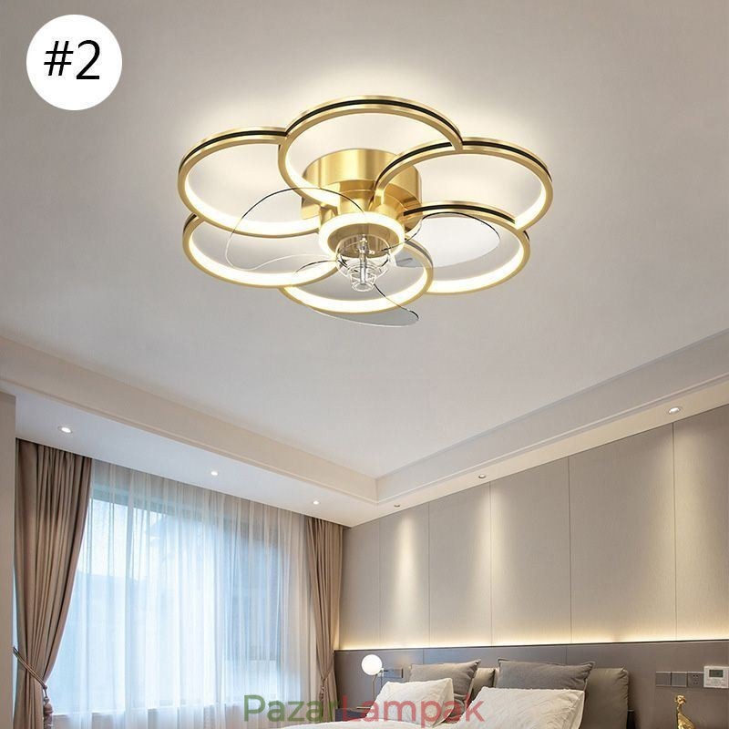 Mennyezeti ventilátorok Fényekkel Csillár Ventilateur