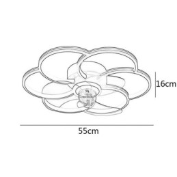 Mennyezeti ventilátorok Fényekkel Csillár Ventilateur