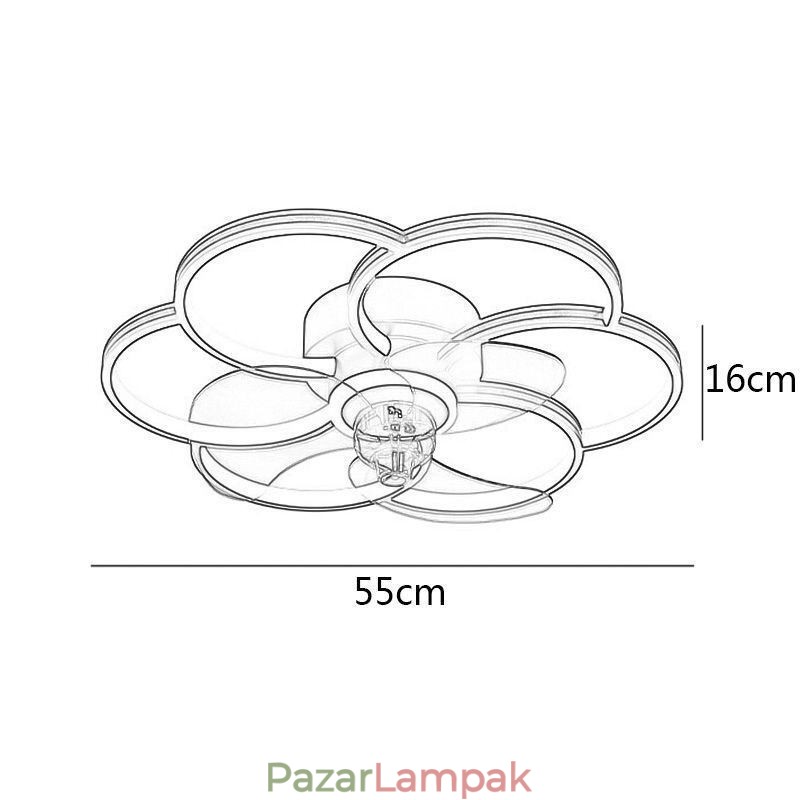 Mennyezeti ventilátorok Fényekkel Csillár Ventilateur
