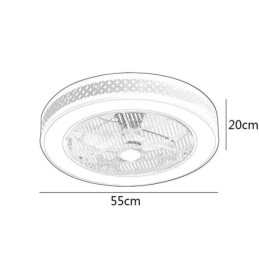 Ultravékony mennyezeti ventilátor, láthatatlan mennyezeti ventilátor fénnyel