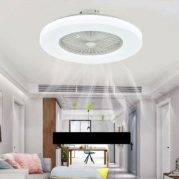 Ventilátor mennyezeti lámpa, háromfokozatú fényerősség, 3 sebességes távirányító