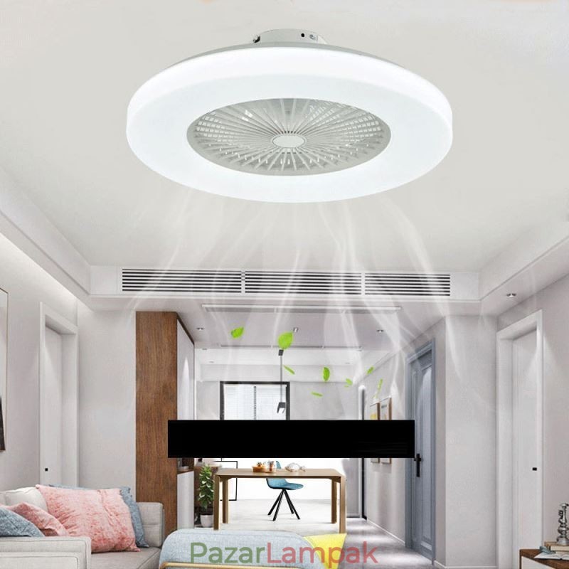 Ventilátor mennyezeti lámpa, háromfokozatú fényerősség, 3 sebességes távirányító