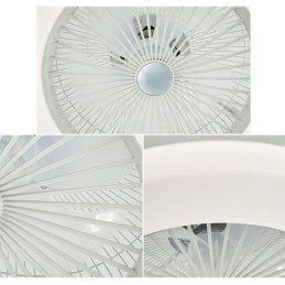 Ventilátor mennyezeti lámpa, háromfokozatú fényerősség, 3 sebességes távirányító